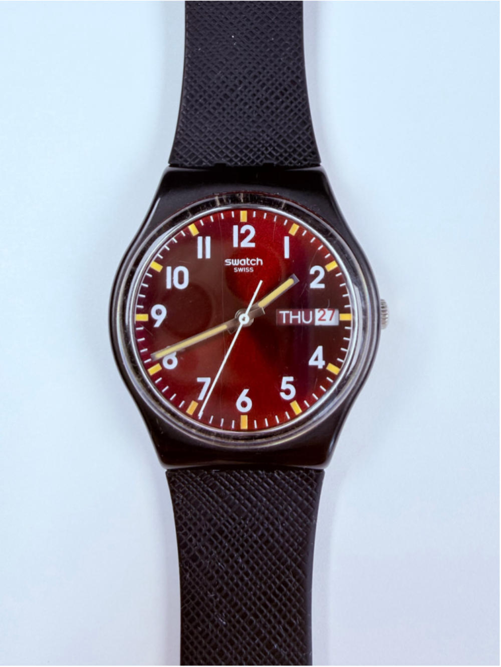 Swatch Sir Red Dial GB753 Quartz 34MM Original Watch GB753